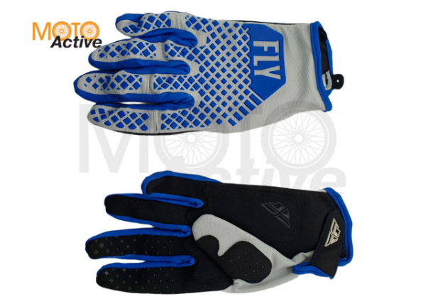 Перчатки FLY RACING KINETIC , серый/синий